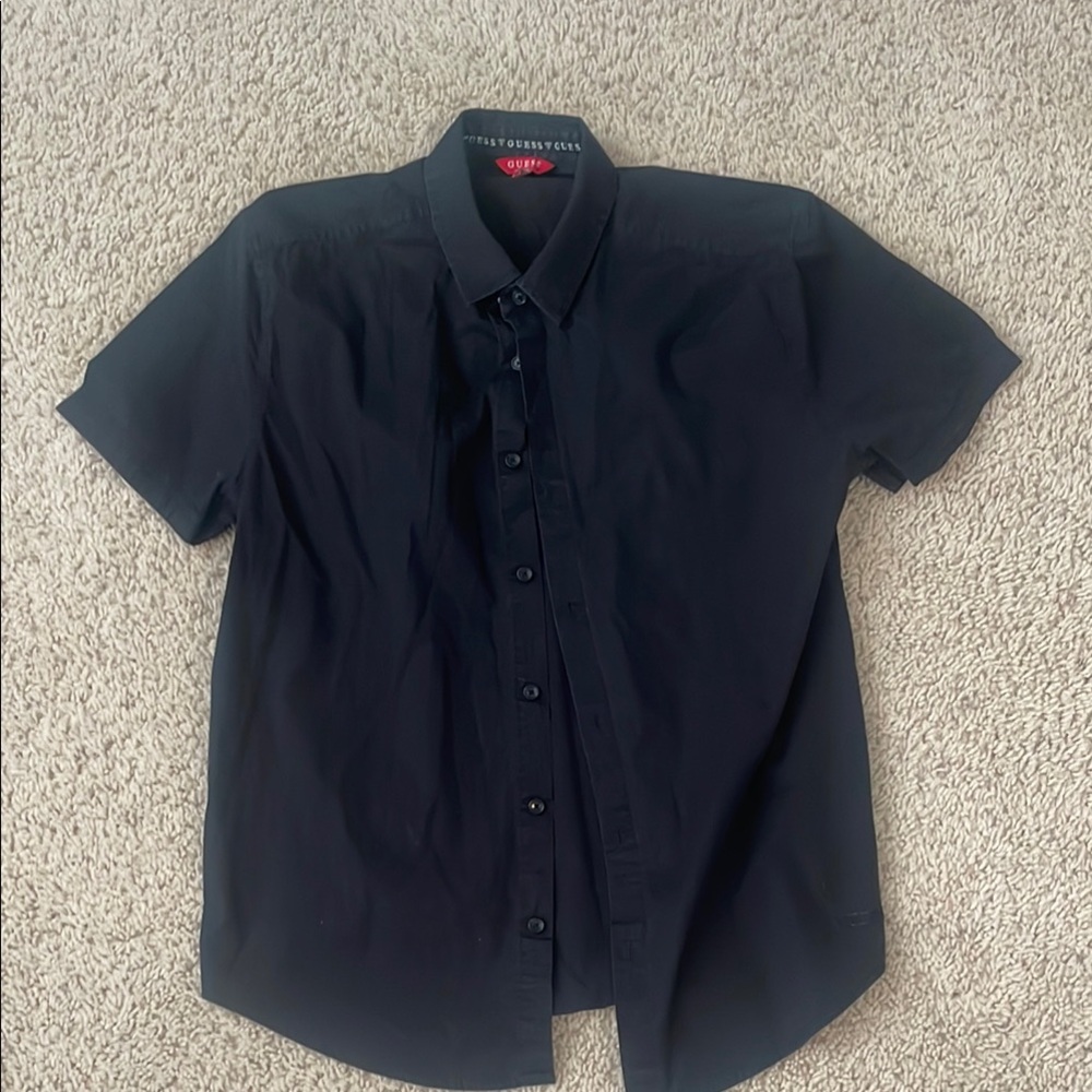Guess Black Dress Shirt Classic Style men’s M